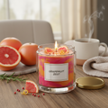 Bougie parfumée maison au pamplemousse