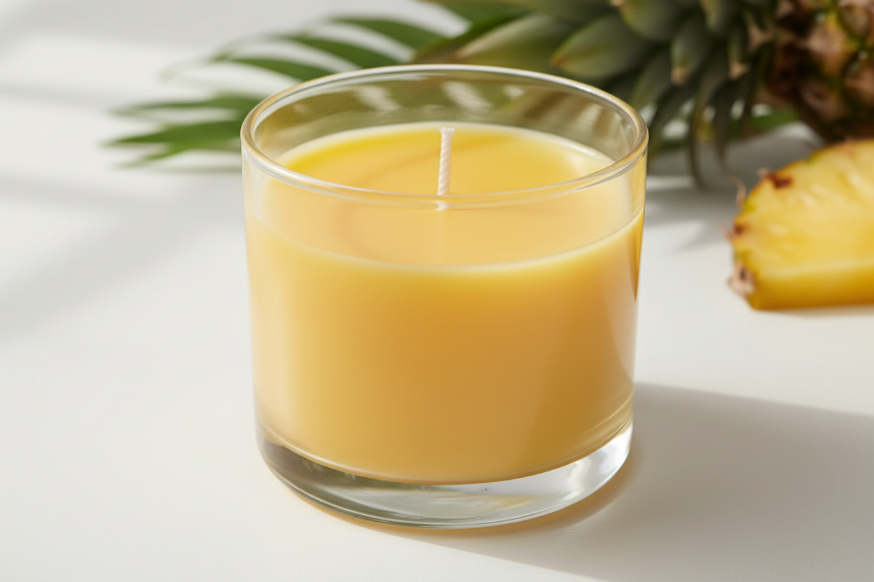 Bougie parfumée maison à l'ananas
