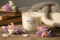 Bougie parfumée maison Fleur de pois de senteur